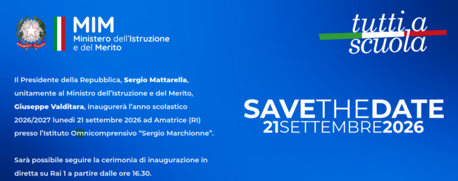 Tutti a scuola 2026